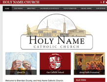 Tablet Screenshot of holynamesheridan.org